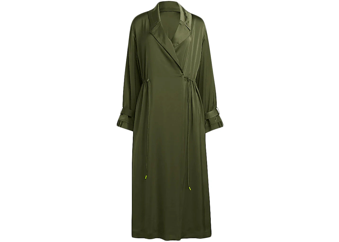 adidas Ivy Park Halls of Ivy Long Satin Jacket Wild Pine