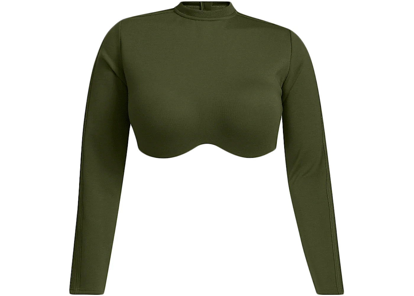 adidas Ivy Park Halls of Ivy Long Sleeve Crop Top (Plus Size) Wild Pine