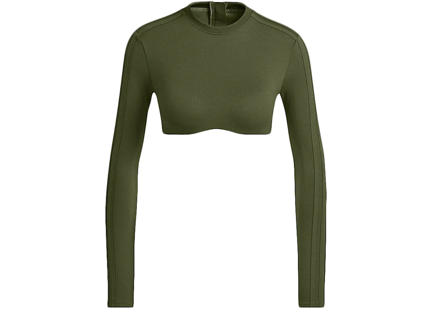 adidas Ivy Park Halls of Ivy Long Sleeve Crop Top Wild Pine