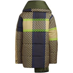 adidas Ivy Park Halls of Ivy Reversible Asymmetrical Puffer Jacket 2.0 (All Gender) Pyrite/Dark Blue/Wild Pine/Black