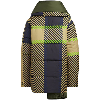 adidas Ivy Park Halls of Ivy Reversible Asymmetrical Puffer Jacket 2.0 (All Gender) Pyrite/Dark Blue/Wild Pine/Black