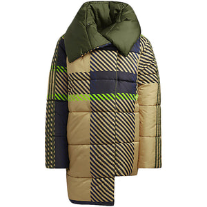 adidas Ivy Park Halls of Ivy Reversible Asymmetrical Puffer Jacket 2.0 (All Gender) Pyrite/Dark Blue/Wild Pine/Black