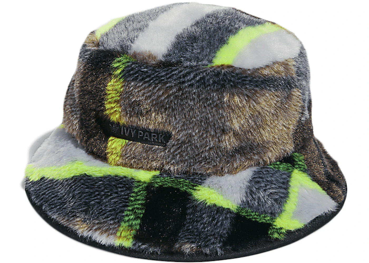 adidas Ivy Park Halls of Ivy Reversible Bucket Hat Wild Pine/Light Solid Grey/Black/Solar Green