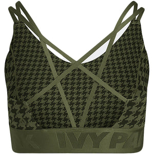 adidas Ivy Park Halls of Ivy Strappy Low Support Bra (Plus Size) Wild Pine/Black