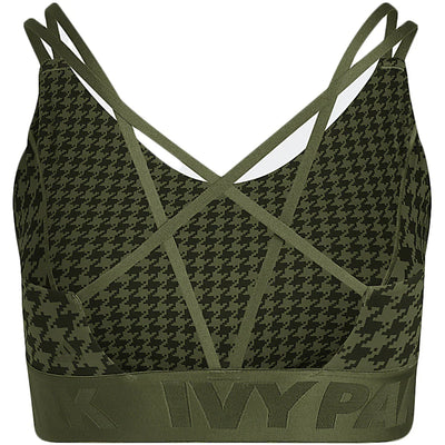 adidas Ivy Park Halls of Ivy Strappy Low Support Bra (Plus Size) Wild Pine/Black