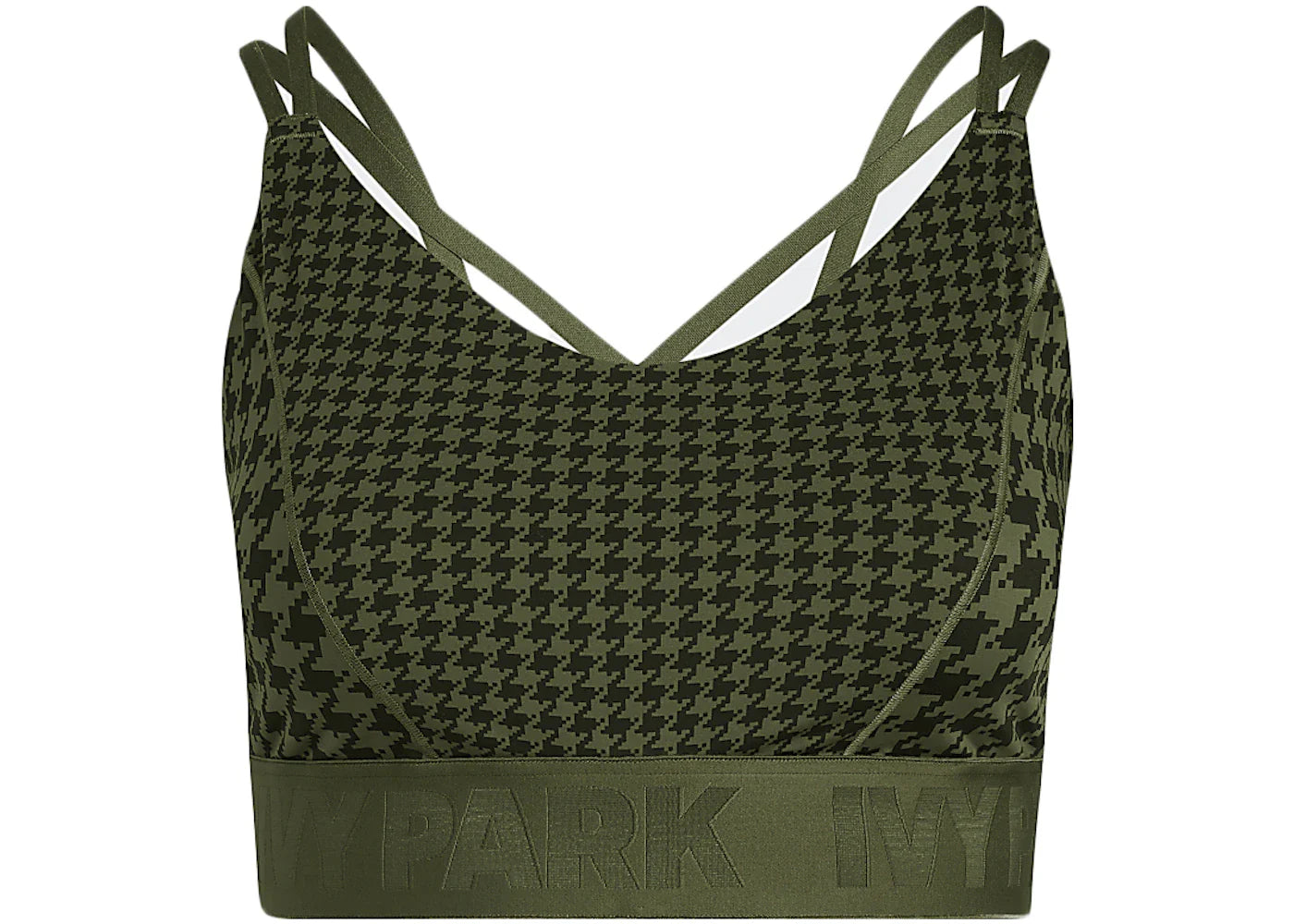 adidas Ivy Park Halls of Ivy Strappy Low Support Bra (Plus Size) Wild Pine/Black
