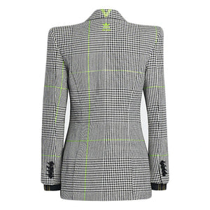 adidas Ivy Park Halls of Ivy Suit Jacket (Asia Sizing) White/Black/Semi Solar Slime