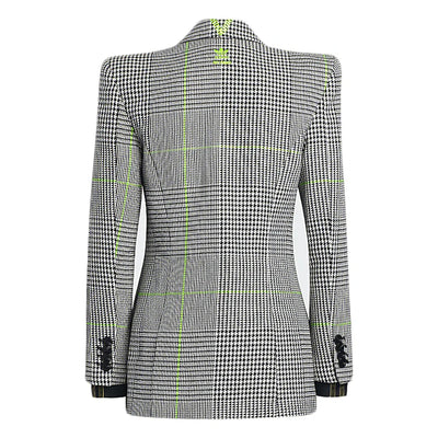 adidas Ivy Park Halls of Ivy Suit Jacket (Asia Sizing) White/Black/Semi Solar Slime