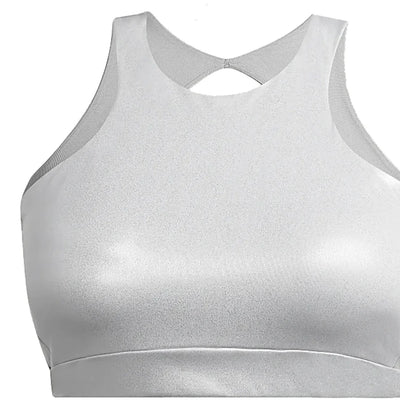 adidas Ivy Park Halter Bra (Plus Size) Light Solid Grey/Silver Metallic
