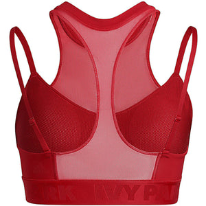 adidas Ivy Park High-Neck Sheer Bra Red