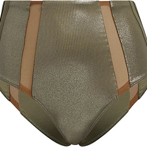 adidas Ivy Park High-Waist Swim Bottom Medium Dark Khaki