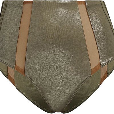 adidas Ivy Park High-Waist Swim Bottom Medium Dark Khaki