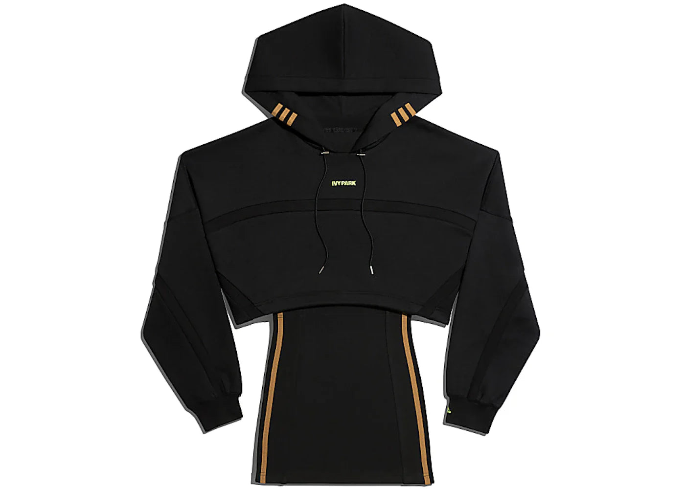 adidas Ivy Park Hooded Cutout Dress Black