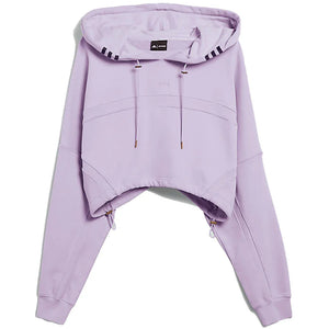 adidas Ivy Park Hooded Shrug Purple Glow