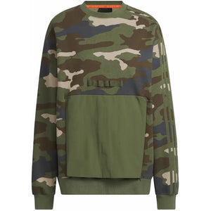 adidas Ivy Park Kangaroo Pocket Crewneck Sweatshirt (All Gender) Camo Print
