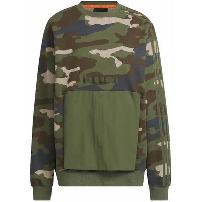 adidas Ivy Park Kangaroo Pocket Crewneck Sweatshirt (All Gender) Camo Print