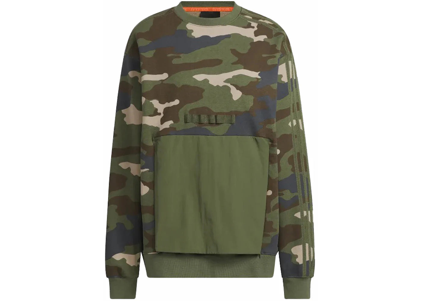 adidas Ivy Park Kangaroo Pocket Crewneck Sweatshirt (All Gender) Camo Print