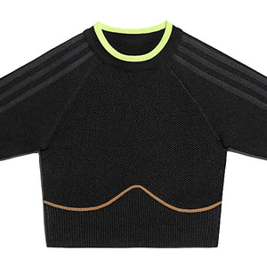 adidas Ivy Park Knit Crop Top Black/Mesa