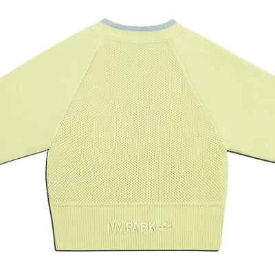 adidas Ivy Park Knit Crop Top (Plus Size) Yellow Tint