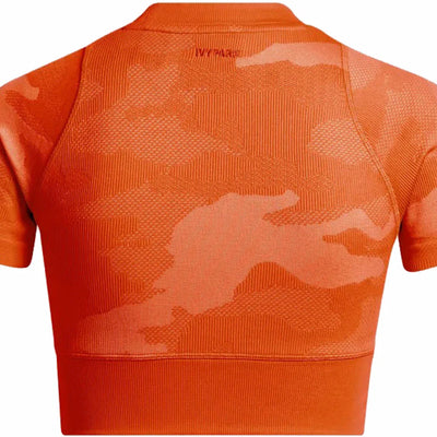 adidas Ivy Park Knit Crop Top Solar Orange