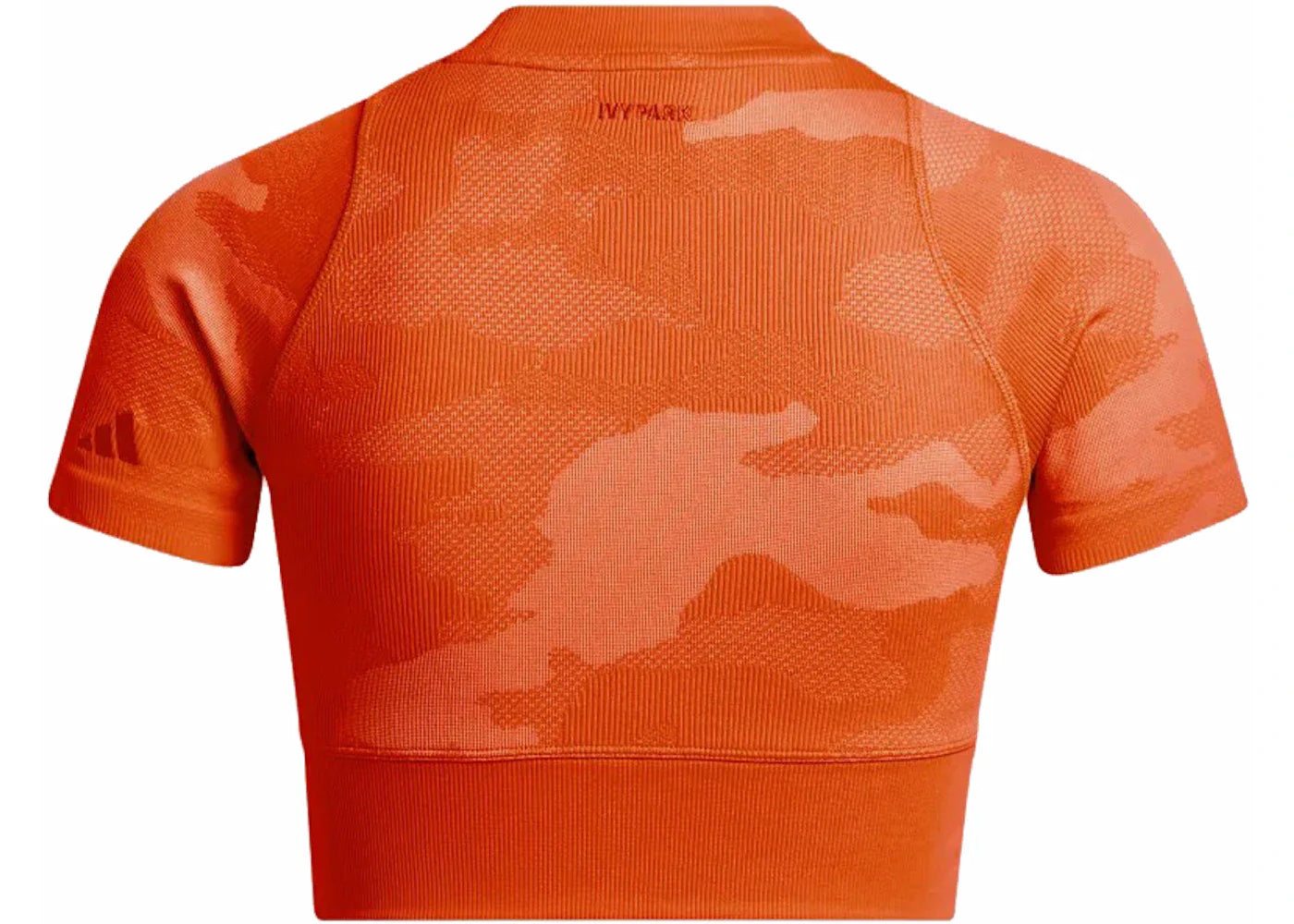 adidas Ivy Park Knit Crop Top Solar Orange