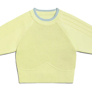 adidas Ivy Park Knit Crop Top Yellow Tint