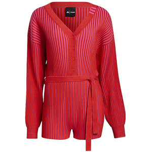adidas Ivy Park Knit Knit Romper Red/Shock Pink
