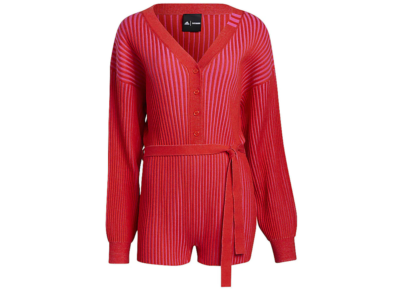 adidas Ivy Park Knit Knit Romper Red/Shock Pink