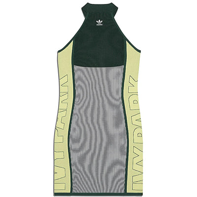 adidas Ivy Park Knit Logo Dress Dark Green/Green Tint/Yellow Tint