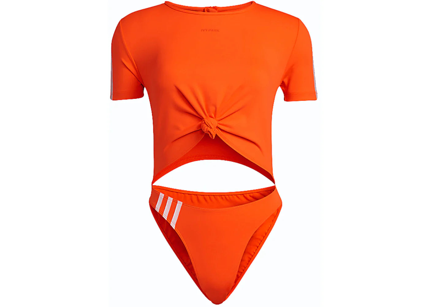 adidas Ivy Park Knot Swimsuit Solar Orange