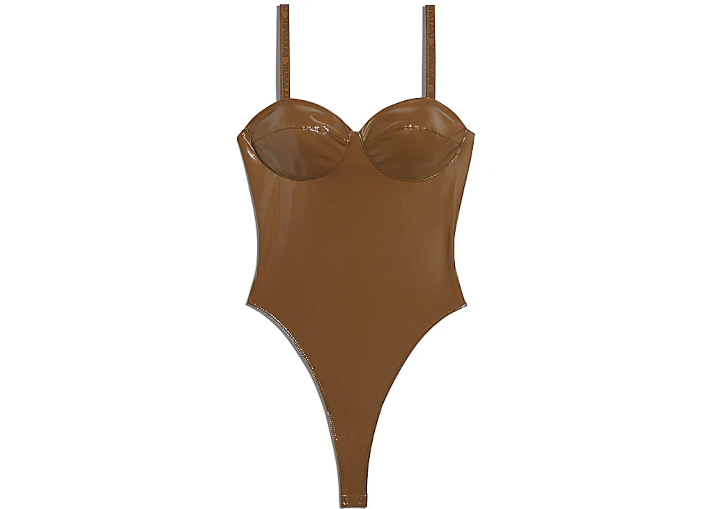 adidas Ivy Park Latex Bodysuit Wild Brown