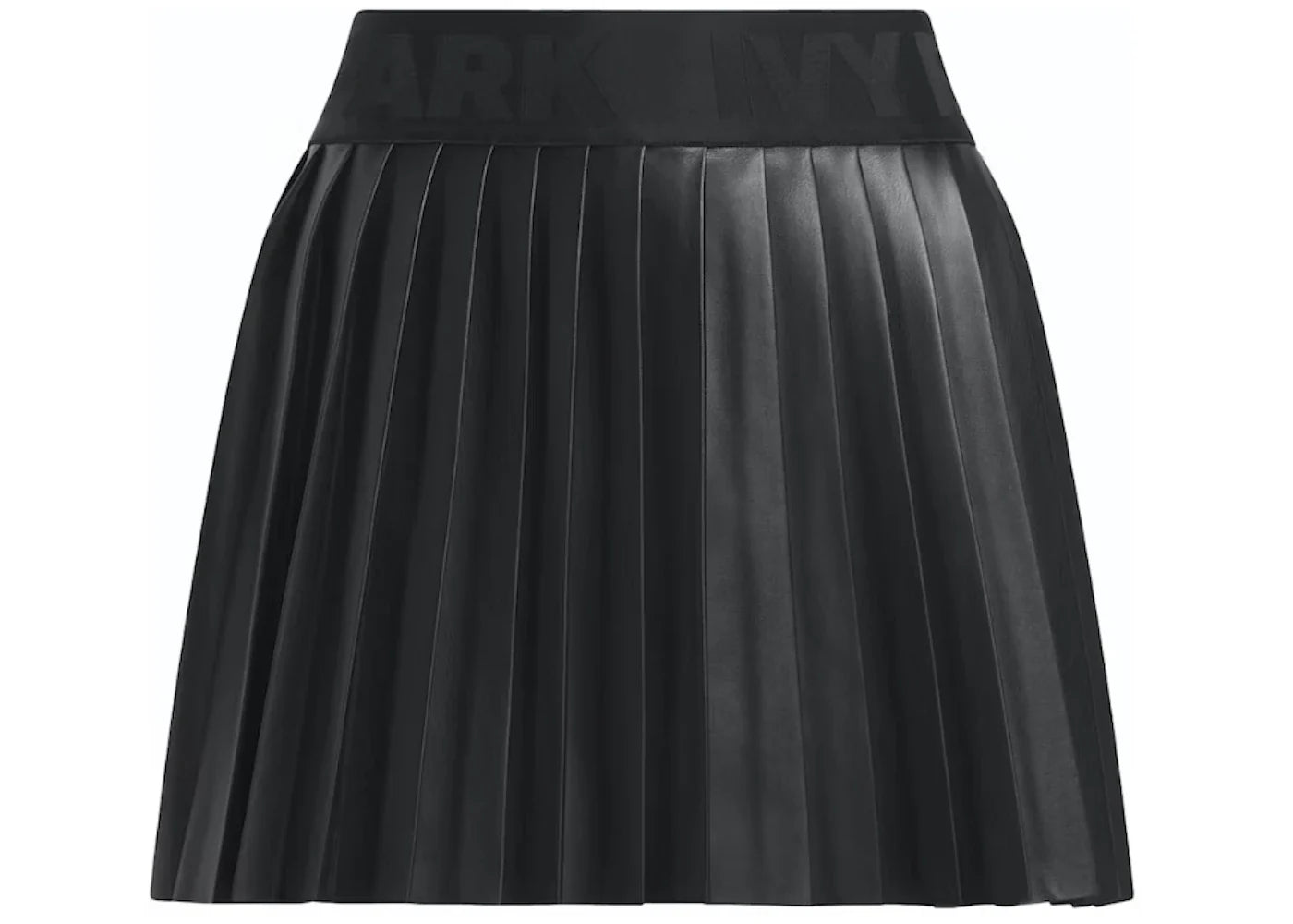adidas Ivy Park Leather Pleated Mini Skirt (Asia Sizing) Black