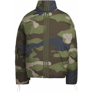 adidas Ivy Park Light Nylon Puffer Jacket (All Gender) Camo Print/Solar Orange