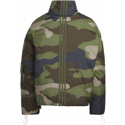 adidas Ivy Park Light Nylon Puffer Jacket (All Gender) Camo Print/Solar Orange
