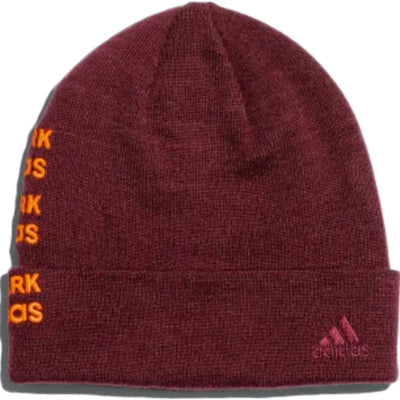 adidas Ivy Park Logo Beanie Maroon/Solar Orange