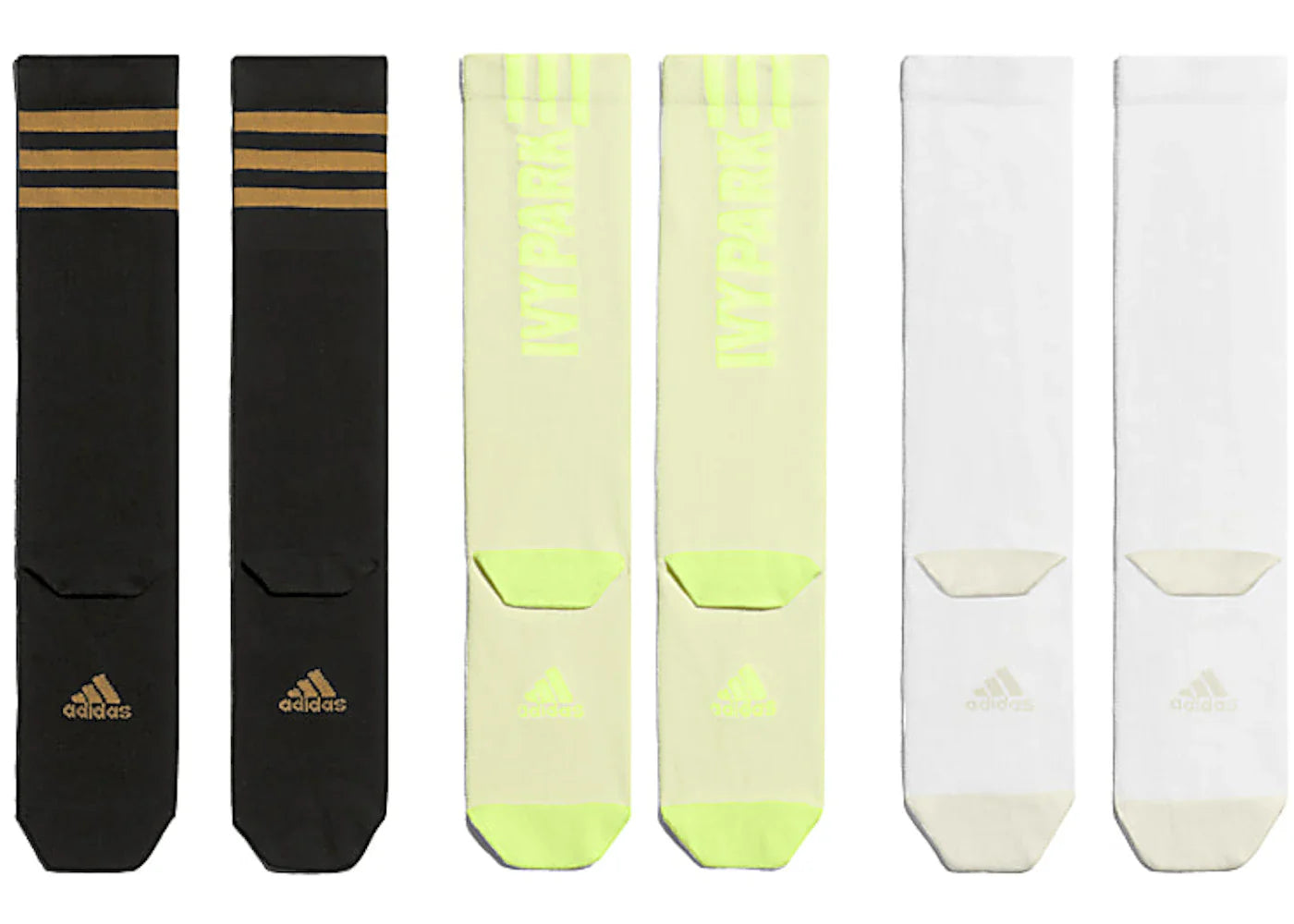 adidas Ivy Park Logo Socks 3-Pack Black/Mesa/White