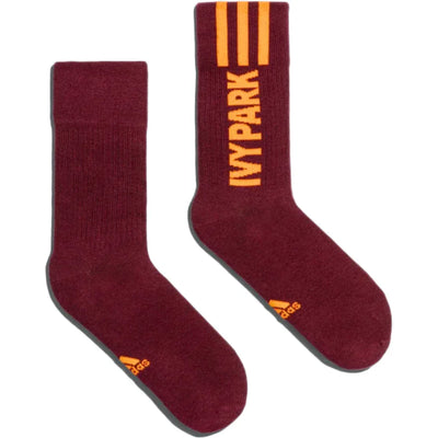 adidas Ivy Park Logo Socks (3 Pair) Dash Grey/Solar Orange/Maroon