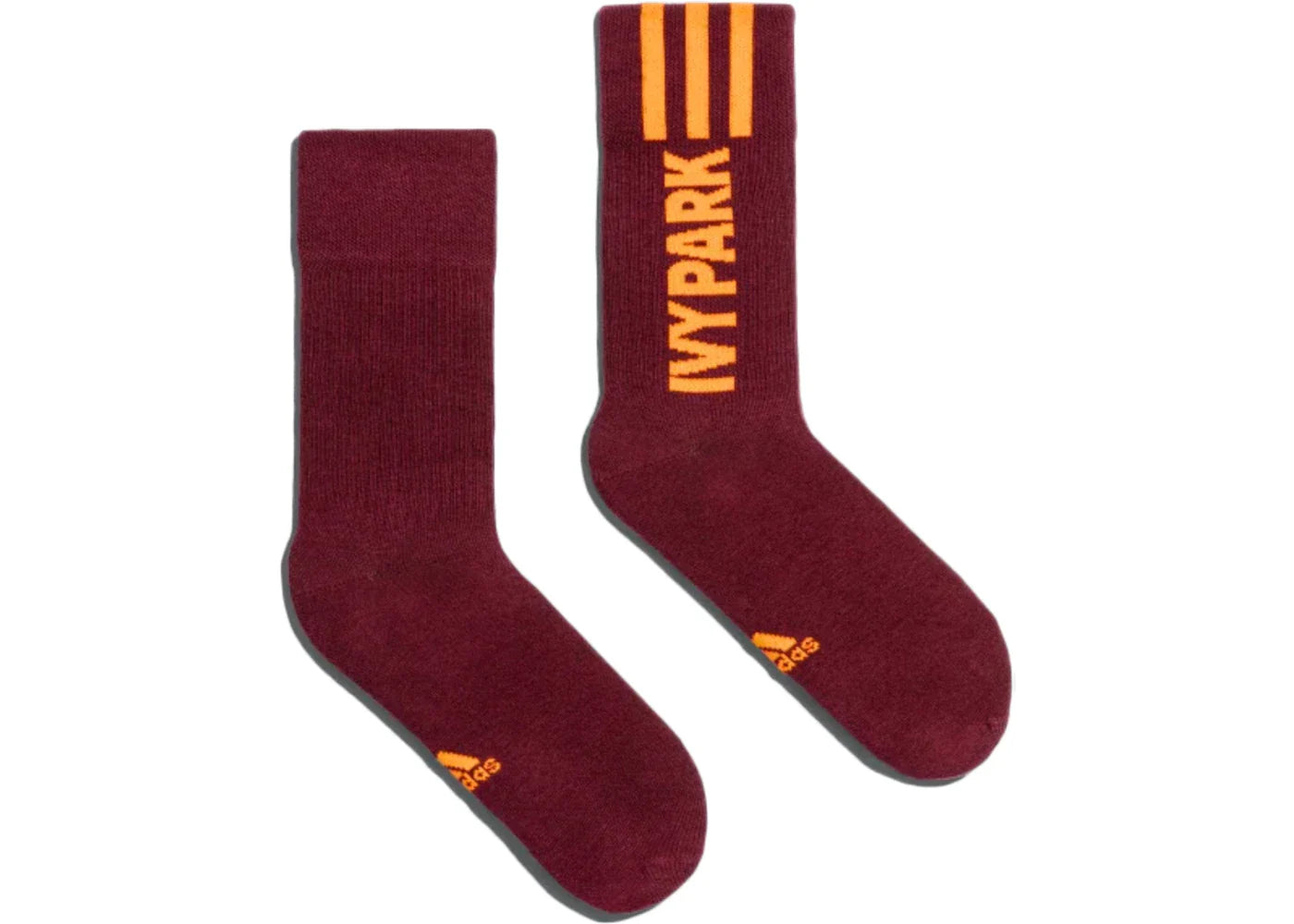 adidas Ivy Park Logo Socks (3 Pair) Dash Grey/Solar Orange/Maroon
