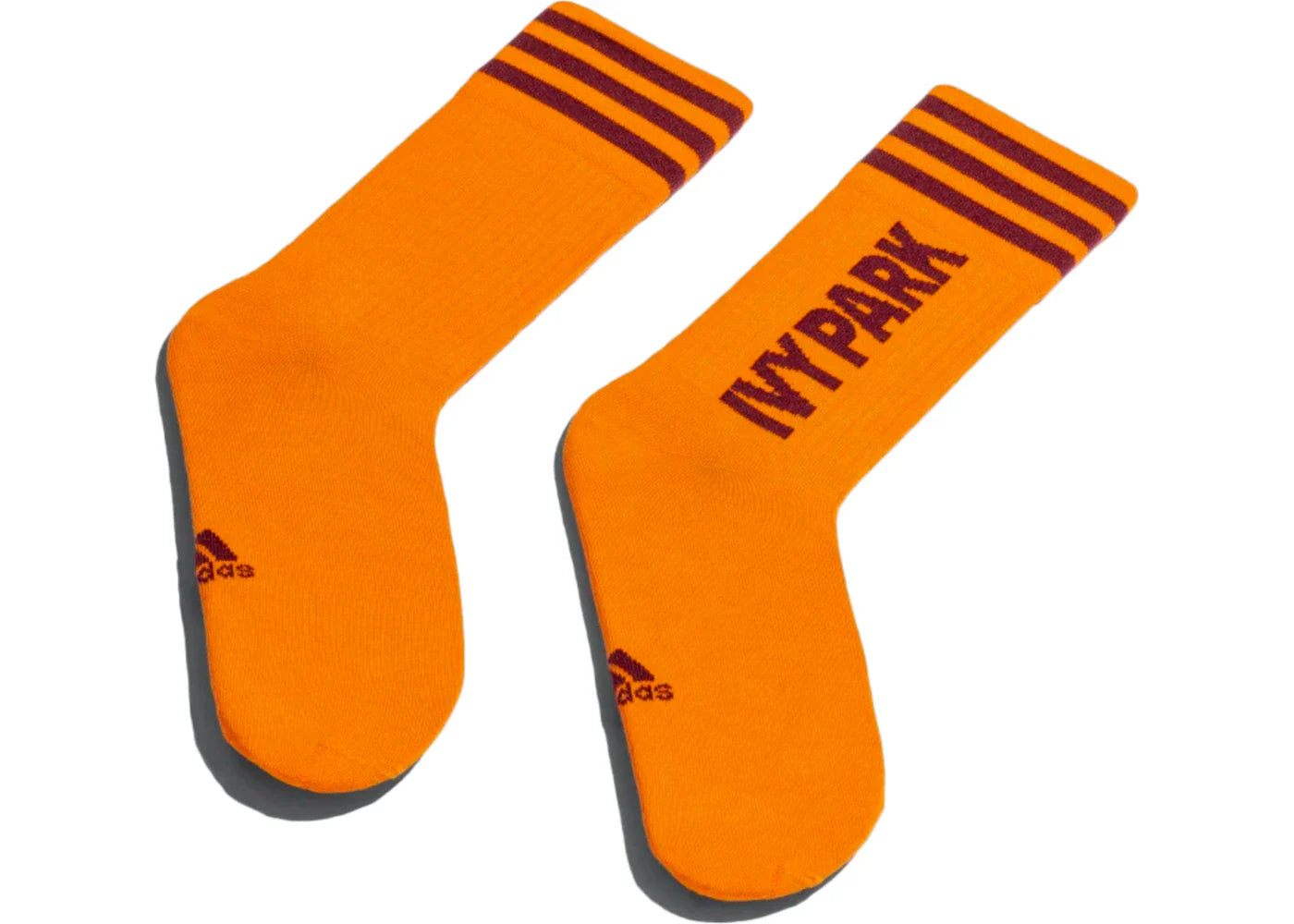 adidas Ivy Park Logo Socks (3 Pair) Dash Grey/Solar Orange/Maroon