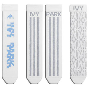 adidas Ivy Park Logo Socks (3 Pairs) Core White/Light Blue