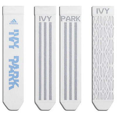 adidas Ivy Park Logo Socks (3 Pairs) Core White/Light Blue