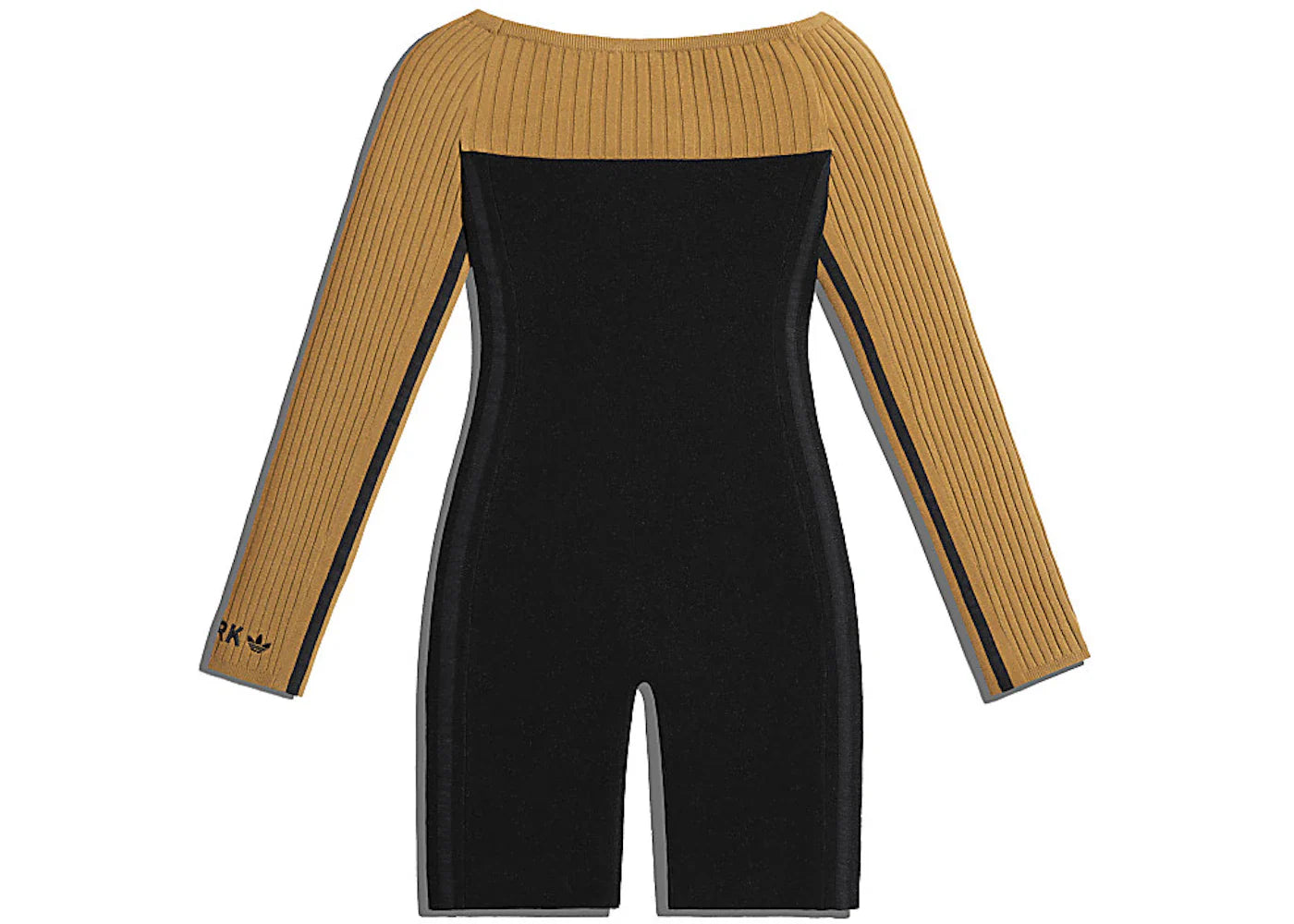adidas Ivy Park Long Sleeve Corset Playsuit Black/Mesa