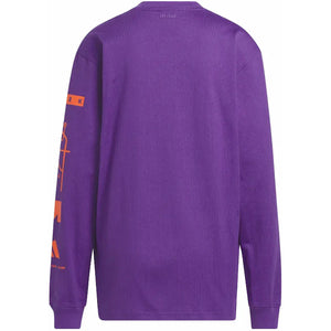adidas Ivy Park Long Sleeve Graphic Tee (All Gender) Active Purple