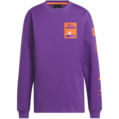 adidas Ivy Park Long Sleeve Graphic Tee (All Gender) Active Purple