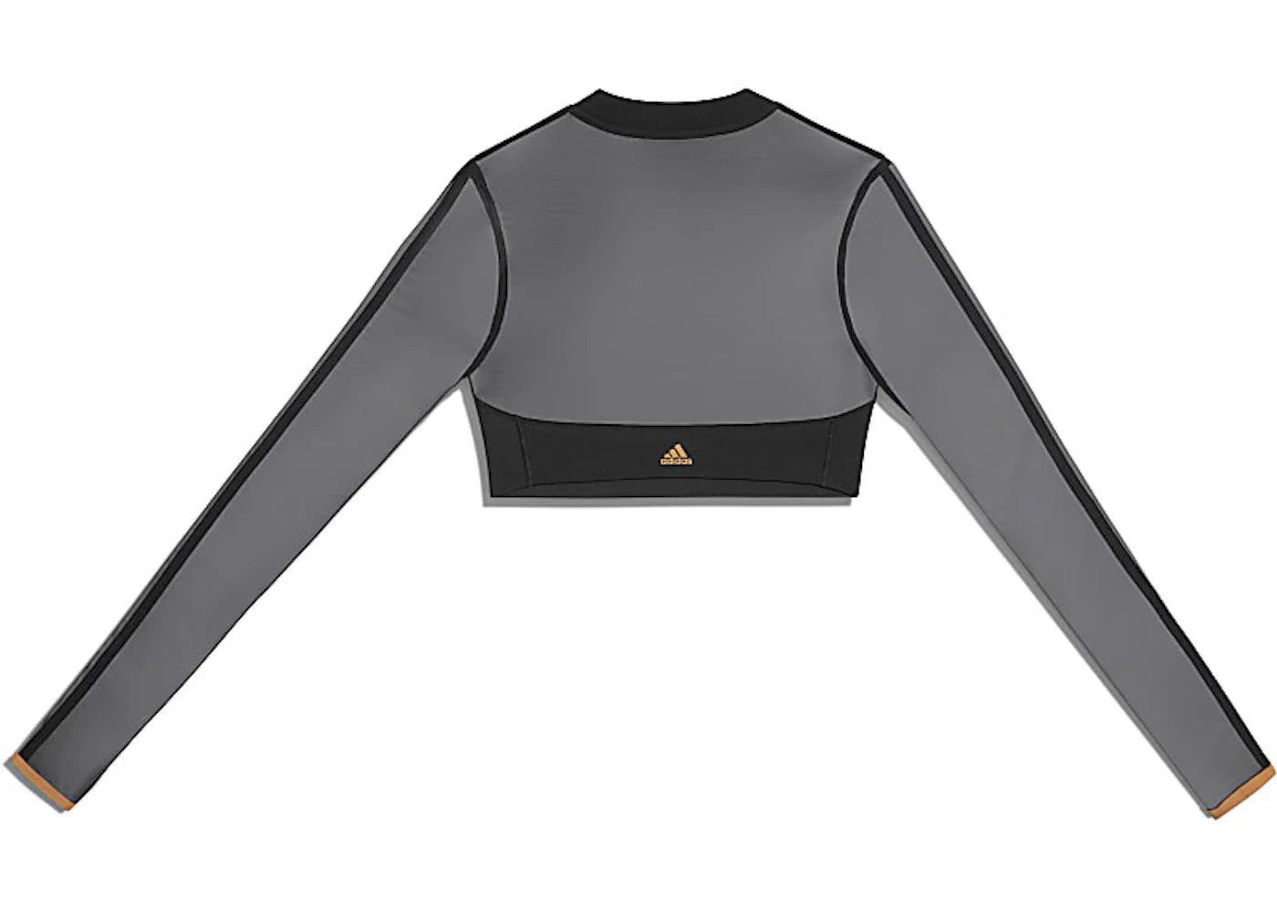 adidas Ivy Park Long Sleeve Mesh Crop Top Black
