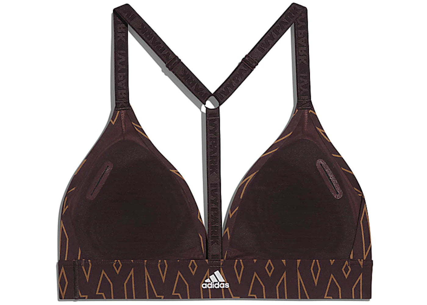 adidas Ivy Park Low-Support Triangle Bra Wild Brown/Night Red