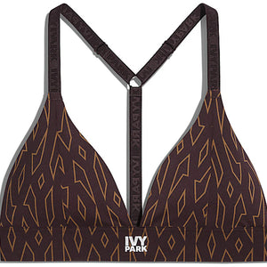 adidas Ivy Park Low-Support Triangle Bra Wild Brown/Night Red