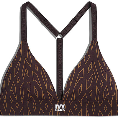 adidas Ivy Park Low-Support Triangle Bra Wild Brown/Night Red
