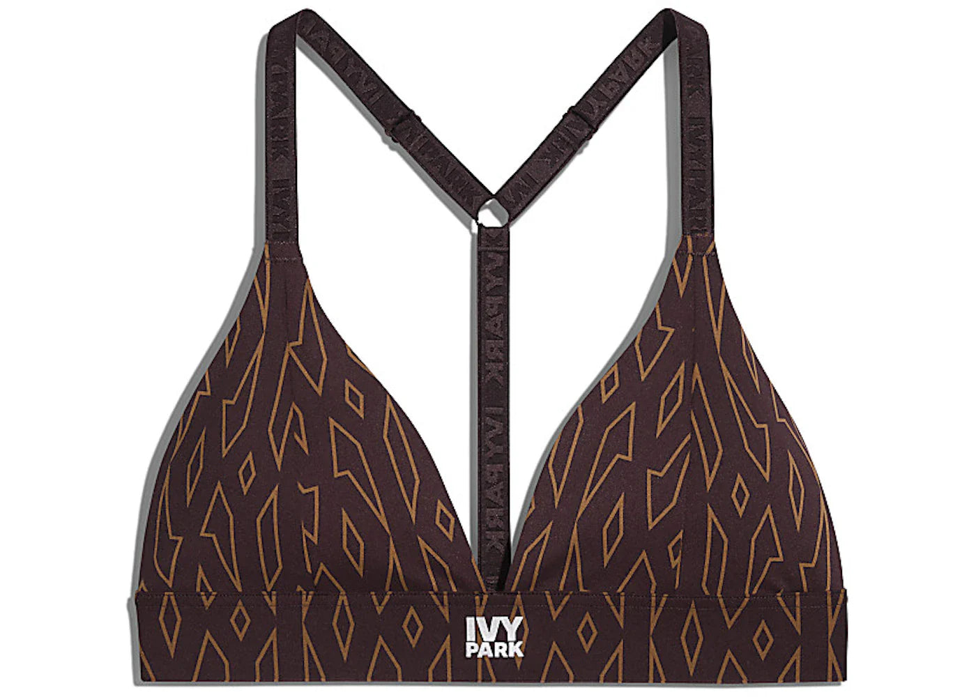 adidas Ivy Park Low-Support Triangle Bra Wild Brown/Night Red