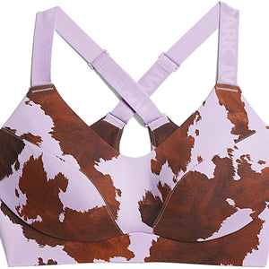 adidas Ivy Park Medium-Support Cow-Print Cutout Bra (Plus Size) AOP Cow Hide/Purple Glow